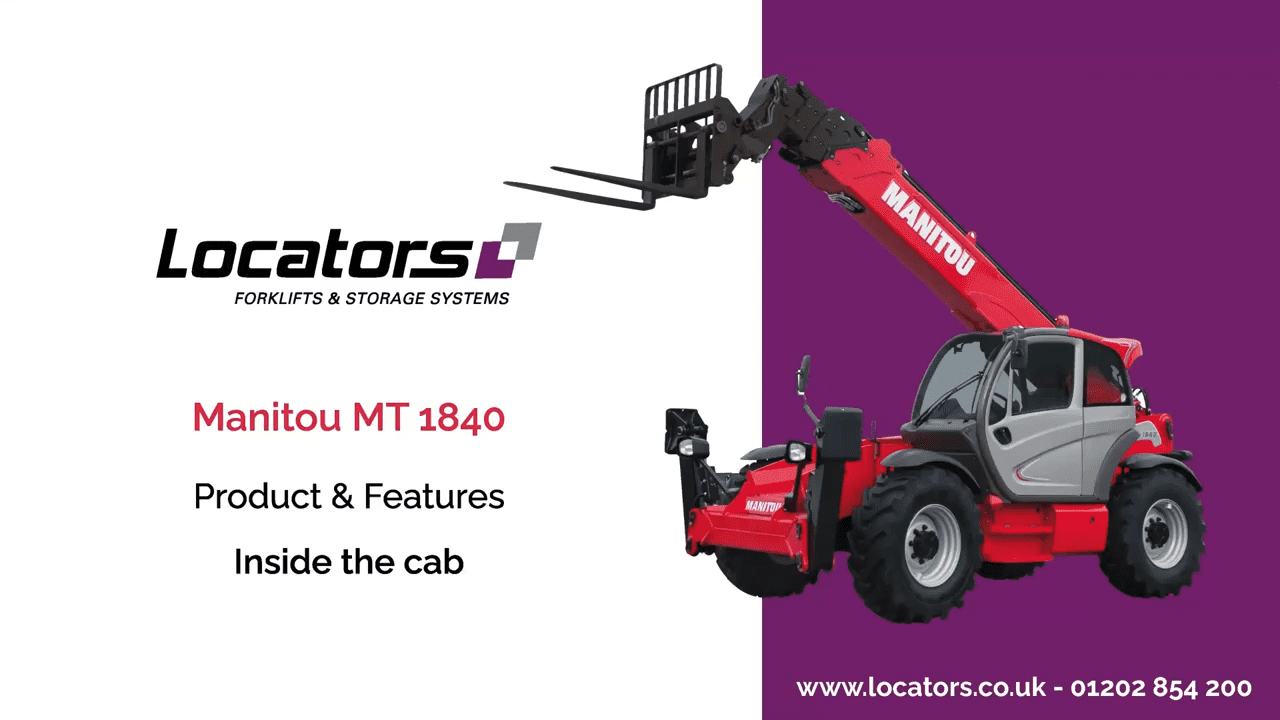 Manitou MT 1840 — Inside the Cab